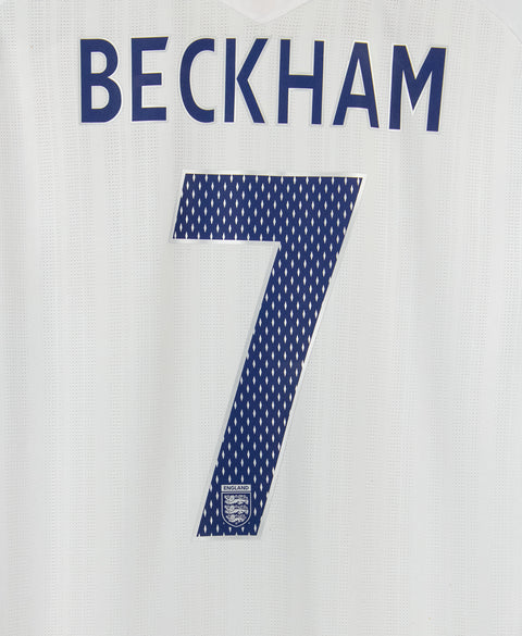 England 2008 Beckham Home Kit (L)