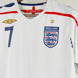 England 2008 Beckham Home Kit (L)