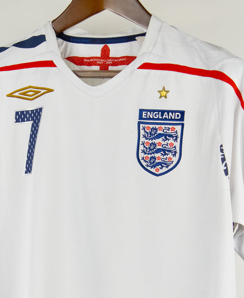 England 2008 Beckham Home Kit (L)