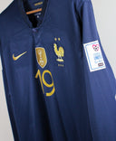 France 2022 Benzema Long Sleeve Home Kit (2XL)