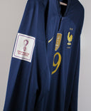 France 2022 Benzema Long Sleeve Home Kit (2XL)