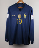 France 2022 Benzema Long Sleeve Home Kit (2XL)