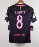 Barcelona 2016-17 A. Iniesta Away Kit W/ Tags (S)