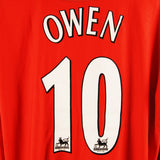 Liverpool 2002-03 Owen Long Sleeve Home Kit  (XL)