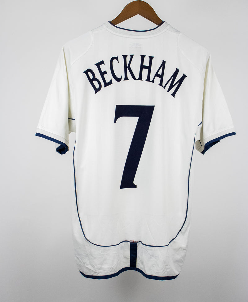 England 2002 Beckham Home Kit (L)