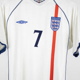 England 2002 Beckham Home Kit (L)