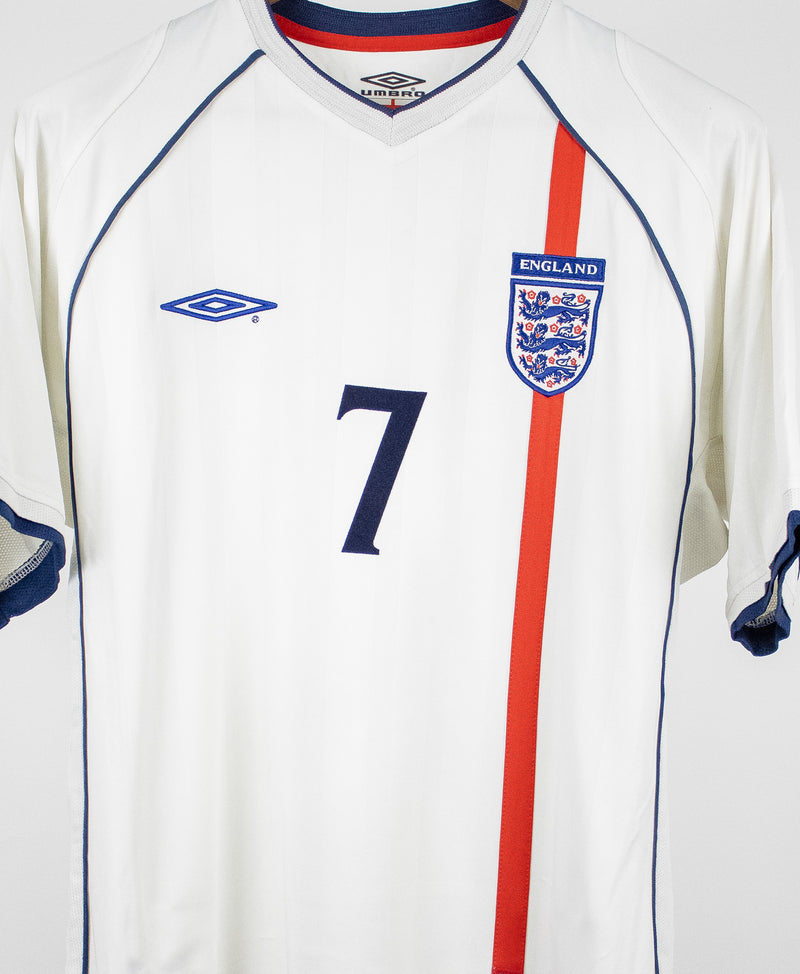 England 2002 Beckham Home Kit (L)