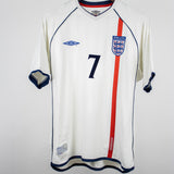 England 2002 Beckham Home Kit (L)