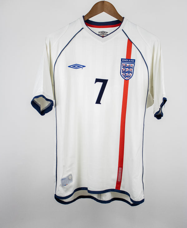 England 2002 Beckham Home Kit (L)