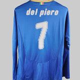 Italy 2007-08 Del Piero Long Sleeve Home Kit (L)