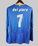 Italy 2007-08 Del Piero Long Sleeve Home Kit (L)