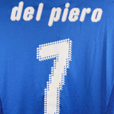 Italy 2007-08 Del Piero Long Sleeve Home Kit (L)