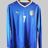 Italy 2007-08 Del Piero Long Sleeve Home Kit (L)