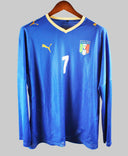 Italy 2007-08 Del Piero Long Sleeve Home Kit (L)