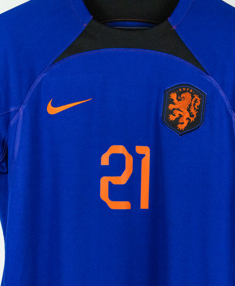 Netherlands 2022 F. De Jong Away Kit W/ Tags (M)