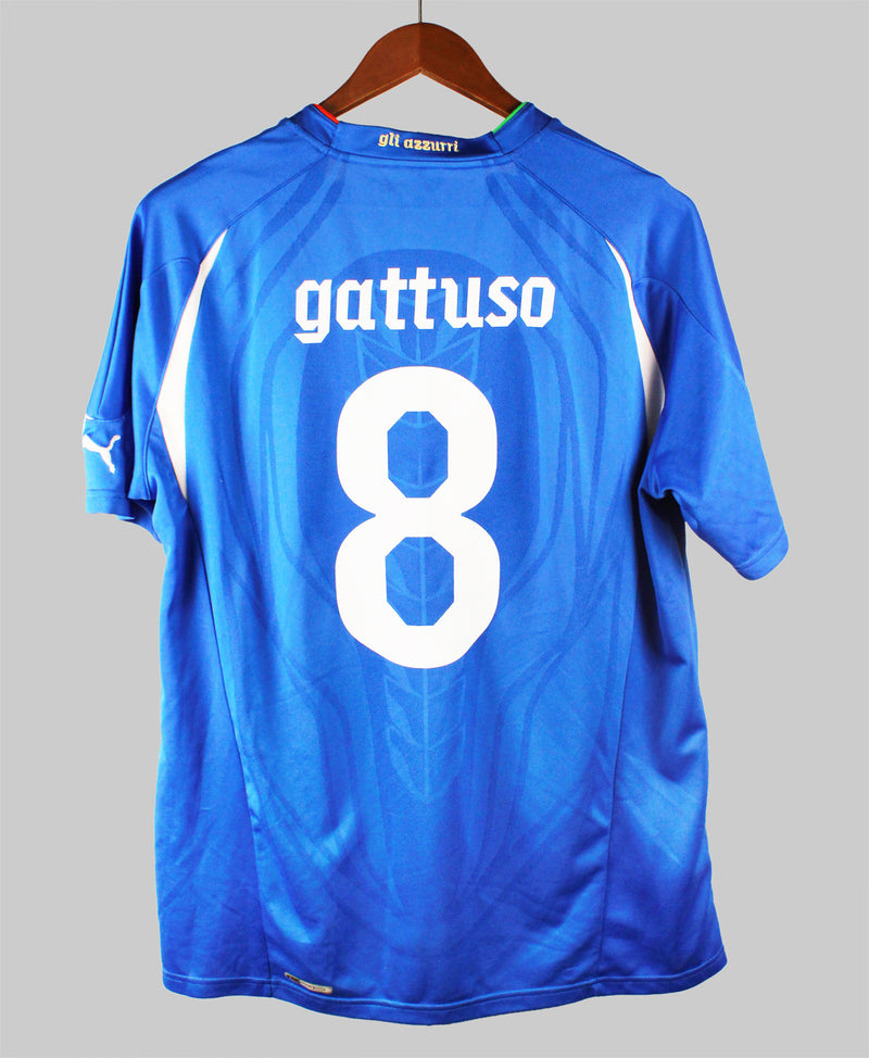 Italy 2009-10 Gattuso Home Kit (M)