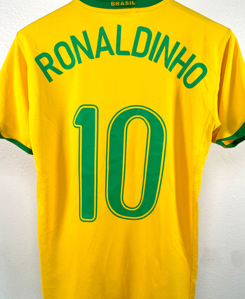 Brazil 2006 Ronaldinho Home Kit (M)