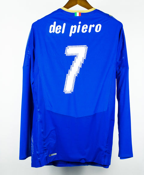 Italy 2008 Del Piero Player Issue Long Sleeve Home Kit W/ Tags (XL)