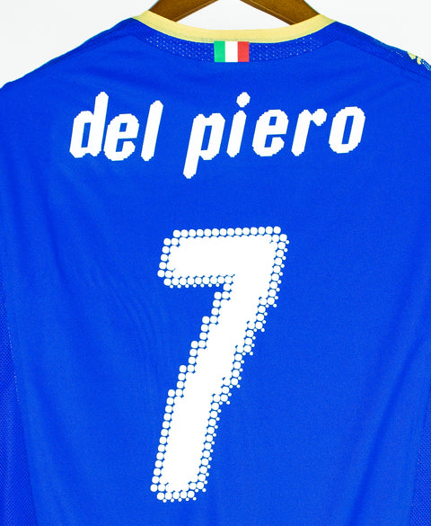 Italy 2008 Del Piero Player Issue Long Sleeve Home Kit W/ Tags (XL)