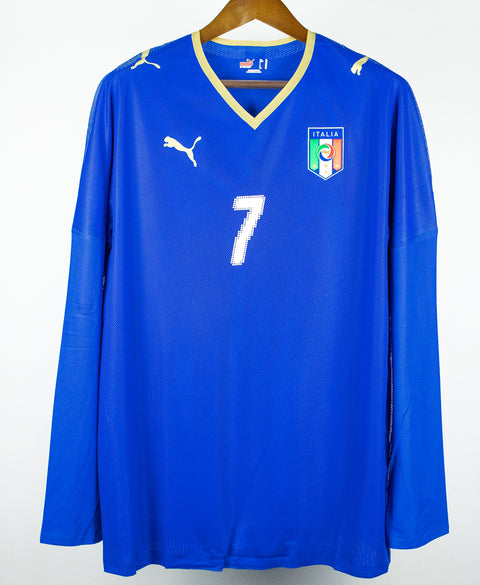 Italy 2008 Del Piero Player Issue Long Sleeve Home Kit W/ Tags (XL)