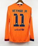 Barcelona 2014-15 Neymar Jr Long Sleeve Away Kit (M)