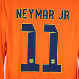 Barcelona 2014-15 Neymar Jr Long Sleeve Away Kit (M)