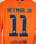 Barcelona 2014-15 Neymar Jr Long Sleeve Away Kit (M)