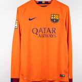 Barcelona 2014-15 Neymar Jr Long Sleeve Away Kit (M)