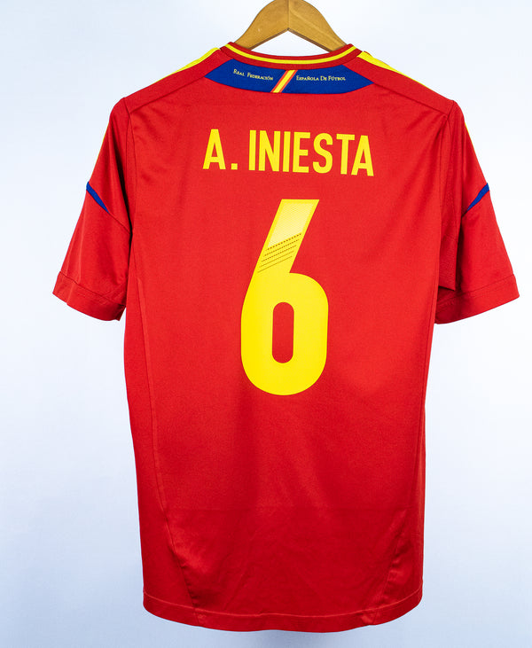 Spain 2012 A. Iniesta Home Kit (M)