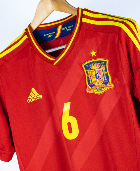 Spain 2012 A. Iniesta Home Kit (M)