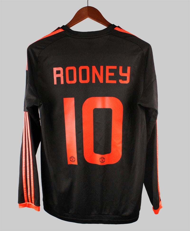 Manchester United 2015-16 Rooney Long Sleeve Third Kit (L)