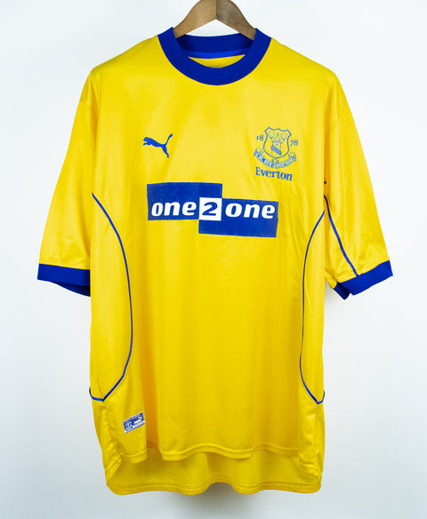 Everton 2000-01 Gascoigne Away Kit (2XL)