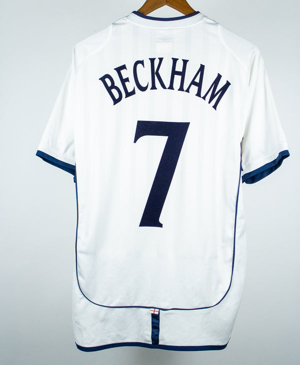 England 2002 Beckham Home Kit  (XL)