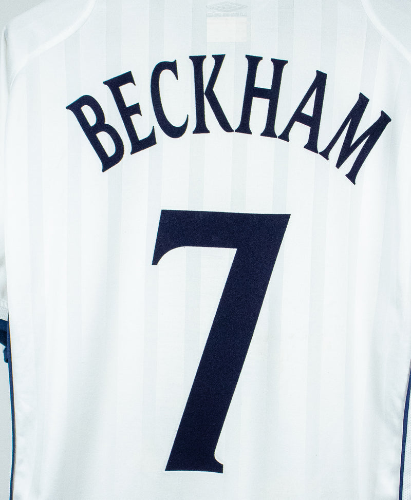 England 2002 Beckham Home Kit  (XL)