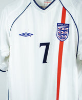 England 2002 Beckham Home Kit  (XL)