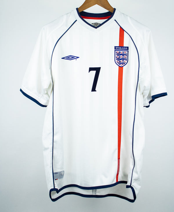 England 2002 Beckham Home Kit  (XL)