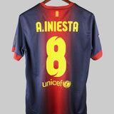 Barcelona 2012-13 Iniesta Home Kit (M)