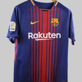 Barcelona 2017-18 Messi Home Kit (M)