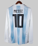 Argentina 2018-19 Messi Long Sleeve Home Kit w/Tags (M)