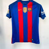Barcelona 2016-17 Messi Home Kit (YXL)