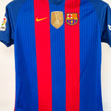 Barcelona 2016-17 Messi Home Kit (YXL)