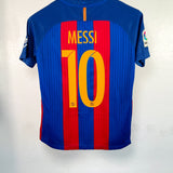 Barcelona 2016-17 Messi Home Kit (YXL)