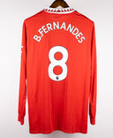 Manchester United 2022-23 B. Fernandes Long Sleeve Home Kit W/ Tags (L)