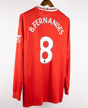 Manchester United 2022-23 B. Fernandes Long Sleeve Home Kit W/ Tags (L)