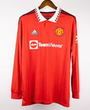 Manchester United 2022-23 B. Fernandes Long Sleeve Home Kit W/ Tags (L)