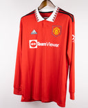 Manchester United 2022-23 B. Fernandes Long Sleeve Home Kit W/ Tags (L)