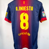 Barcelona 2012-13 Iniesta Home Kit (M)