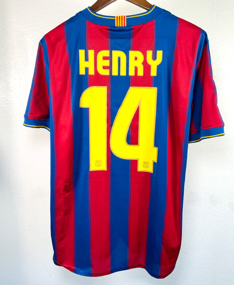 Barcelona 2009-10 Henry Home Kit (XL)