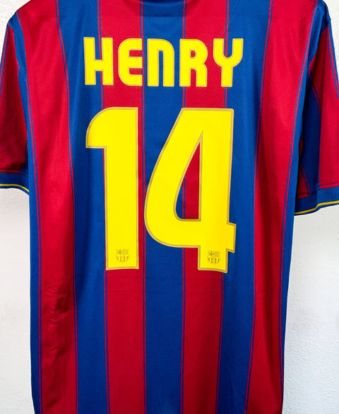 Barcelona 2009-10 Henry Home Kit (XL)