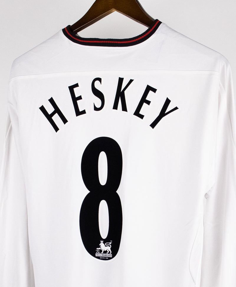 Liverpool 2003-04 Heskey Long Sleeve Away Kit (L)